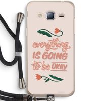 Optimistic flower girl: Samsung Galaxy J3 (2016) Transparant Hoesje met koord