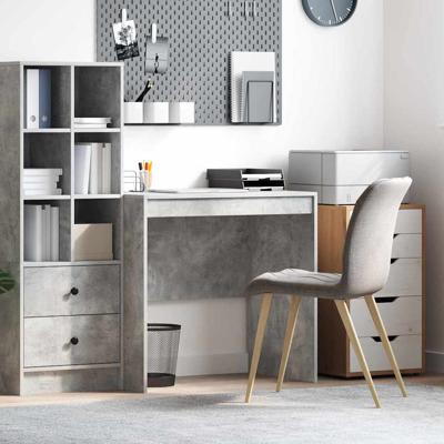 Bureau Betongrijs 80 x 50 x 76 cm Bewerkt hout