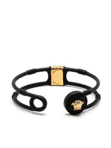 Versace bracelet à logo Medusa - Noir