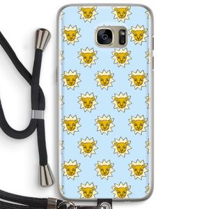 Leeuwenkoppen: Samsung Galaxy S7 Edge Transparant Hoesje met koord