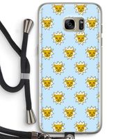 Leeuwenkoppen: Samsung Galaxy S7 Edge Transparant Hoesje met koord
