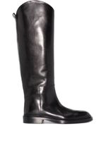 Jil Sander bottes en cuir - Noir