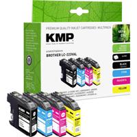 KMP Inktcartridge vervangt Brother LC-223BK, LC-223C, LC-223M, LC223Y Compatibel Combipack Zwart, Cyaan, Magenta, Geel B48V 1529,4005