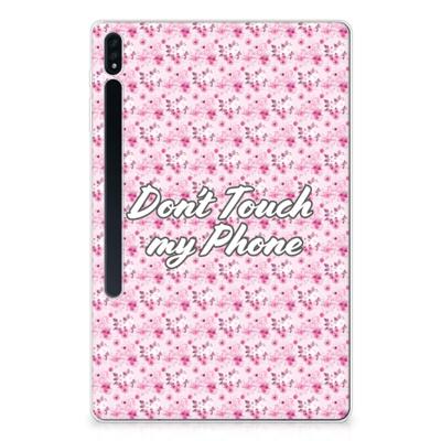 Samsung Galaxy Tab S7 Plus | S8 Plus Print Case Flowers Pink DTMP Samsung Galaxy Tab S7 Plus | S8 Plus Print Case Flowers Pink DTMP