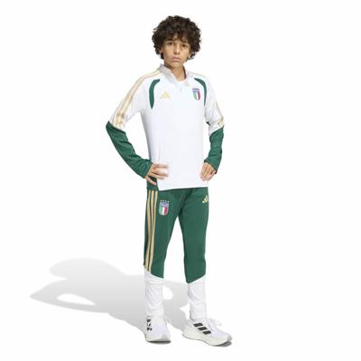 adidas Italië Trainingspak 1/4-Zip 2025-2028 Kids Wit Groen