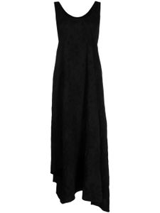 Forme D'expression robe mi-longue à ourlet asymétrique - Noir