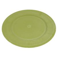 HBX decoratie bord groen 33 cm | 12 stuks