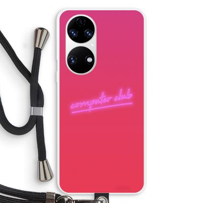 Vice Glow: Huawei P50 Transparant Hoesje met koord