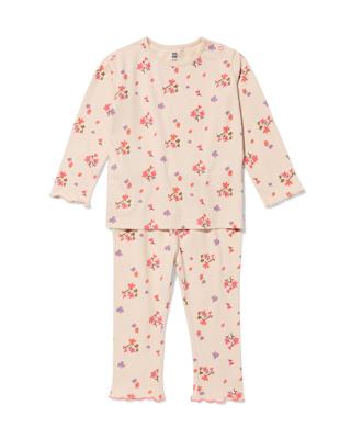 HEMA Babypyjama bloemen roze (roze)