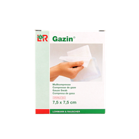 Gaaskompres 7.5 x 7.5 steriel 5 x 2 10 Stuks