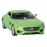 Welly Speelgoed Mercedes Benz auto - lichtgroen - die-cast metaal - 11 cm - Model AMG GT   - - thumbnail