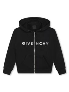 Givenchy Kids veste bomber à logo imprimé - Noir