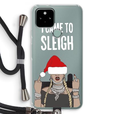 Came To Sleigh: Pixel 5 Transparant Hoesje met koord