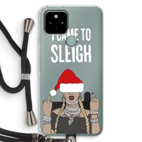 Came To Sleigh: Pixel 5 Transparant Hoesje met koord