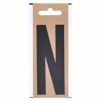 Huisvuil containersticker letter N 10 cm