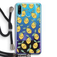 Citroenen: Huawei P30 Lite Transparant Hoesje met koord