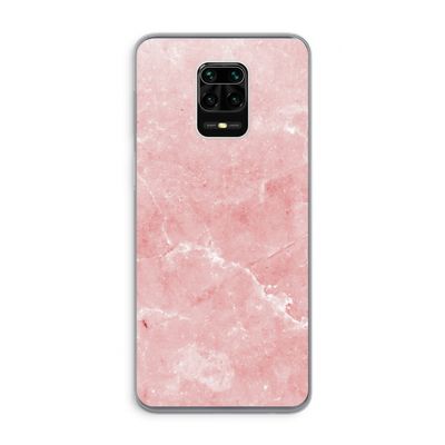 Roze marmer: Xiaomi Redmi Note 9 Pro Transparant Hoesje