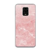 Roze marmer: Xiaomi Redmi Note 9 Pro Transparant Hoesje