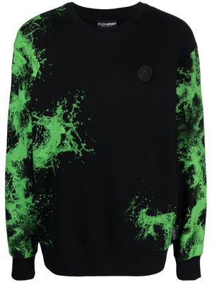 Plein Sport sweat Splash Extreme en coton - Noir