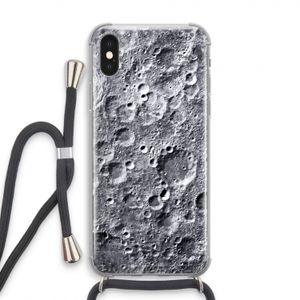 Maanlandschap: iPhone XS Transparant Hoesje met koord