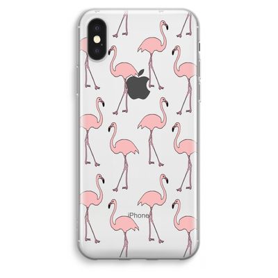 Anything Flamingoes: iPhone XS Max Transparant Hoesje