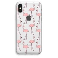 Anything Flamingoes: iPhone XS Max Transparant Hoesje