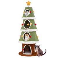 Grote Kerstboomvormige Krabpaal 154 cm Schattige Krabpaal