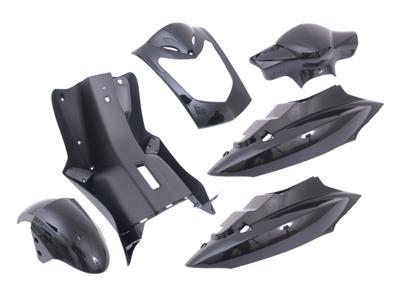 Edge plaatset agility 10en 12 inch met 2 persoons buddyseat aan 1 stuk 7 delig zwart metallic