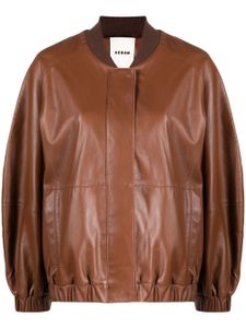 AERON veste bomber Bloom en peau d'agneau - Marron