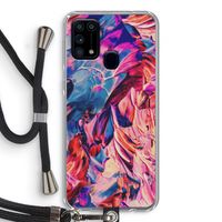 Pink Orchard: Samsung Galaxy M31 Transparant Hoesje met koord Pink Orchard: Samsung Galaxy M31 Transparant Hoesje met koord