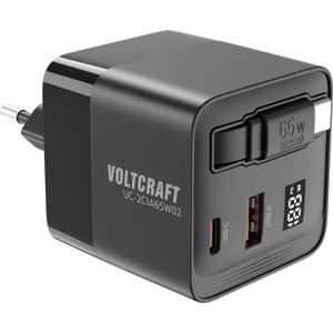 VOLTCRAFT UC-2C1A65W02 USB-oplader Uitgangsstroom (max.) 3 A Aantal uitgangen: 3 x USB-C, USB-A