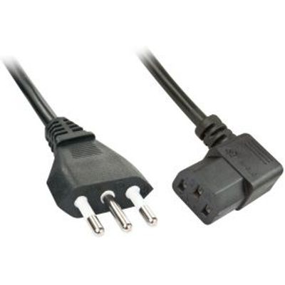 Lindy 30346 2m C13 coupler Zwart electriciteitssnoer
