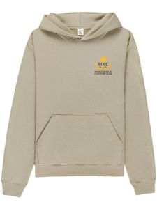 Sporty & Rich hoodie à logo Country Club imprimé - Gris