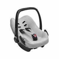 Meyco autostoelhoes 0+ jersey basic lichtgrijs Maat