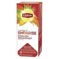 Thee lipton energise english breakfast 25x1.5gr | 6 stuks