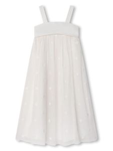 Chloé Kids robe à motif d'étoiles - Blanc