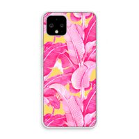 Pink Banana: Pixel 4 Transparant Hoesje