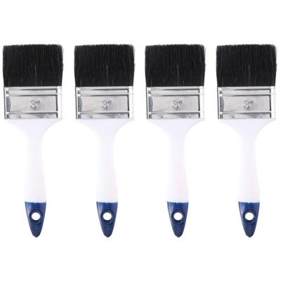 Kinzo Verfkwast - 4x - plat - 70 mm x 23 cm - Terpentinebasis - platte verfkwast