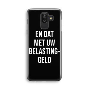 Belastinggeld - Zwart: Samsung Galaxy J8 (2018) Transparant Hoesje