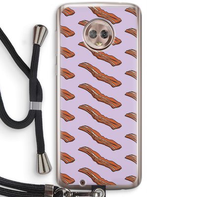 Bacon to my eggs #2: Motorola Moto G6 Transparant Hoesje met koord