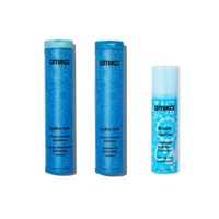 amika hydro rush intense hydrations set, shampoo, conditioner, overnight treatment
