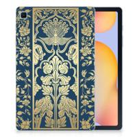 Samsung Galaxy Tab S6 Lite | S6 Lite (2022) | Siliconen hoesje | Beige Flowers