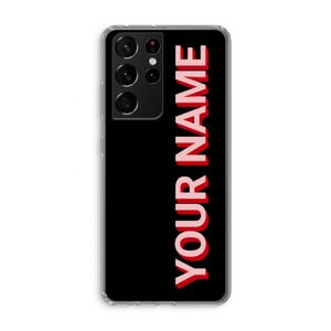 Namecase: Samsung Galaxy S21 Ultra Transparant Hoesje