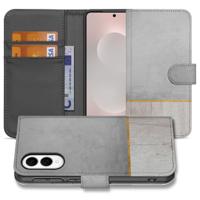 Samsung Galaxy S25 Edge | Book Style Case | Wood Concrete Samsung Galaxy S25 Edge | Book Style Case | Wood Concrete