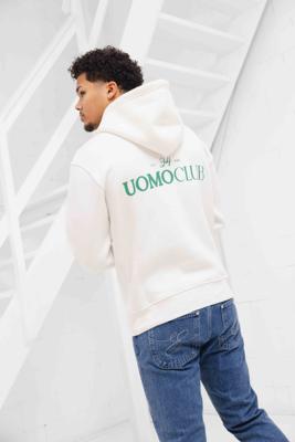 24 Uomo Club Hoodie Heren Off-white - Maat XS - Kleur: Wit | Soccerfanshop