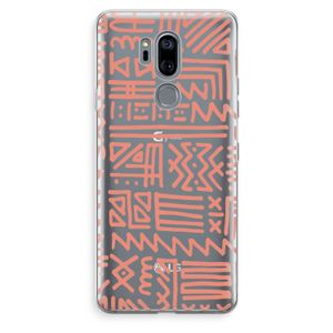 Marrakech Pink: LG G7 Thinq Transparant Hoesje