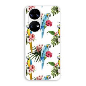 Kleurrijke papegaaien: Huawei P50 Transparant Hoesje