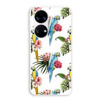 Kleurrijke papegaaien: Huawei P50 Transparant Hoesje