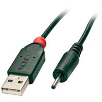 LINDY USB-kabel USB 2.0 USB-A stekker, DC-stekker 2,5 mm 1.50 m Zwart 70265 - thumbnail