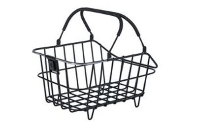 Basil cento alu multi system nordlicht - fietsmand - achterop - zwart